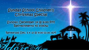 Sunday School Children’s Christmas Special