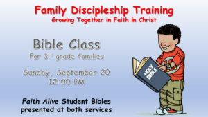 3rd Grade Bible Class and Faith Alive Bibles